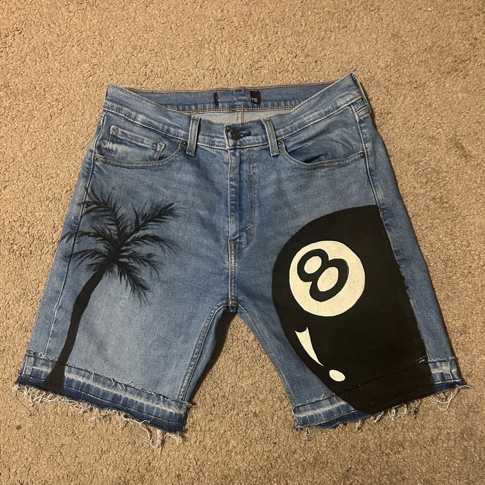CUSTOM 8BAll JORTS…MORE PRODUCTS COMING SOON!!